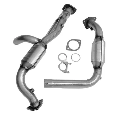 Y Pipe Catalytic Converter Set For 1999-2006 Chevy Silverado 1500 4.3L/4.8L/5.3L - Image 1 of 4