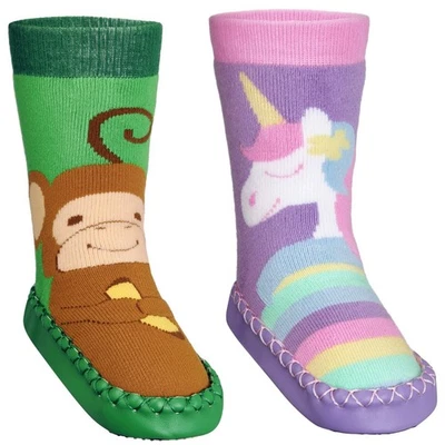 Playshoes Hüttenschuh Hausschuh Affe 481203 und Einhorn 481205 Gr.22-29