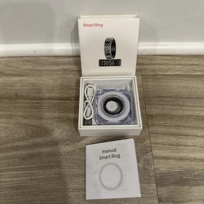 Anillo Inteligente Rastreador de Salud Pantalla LED IP68 Impermeable Anillo de Fitness Talla 12 Foto 1 de 4