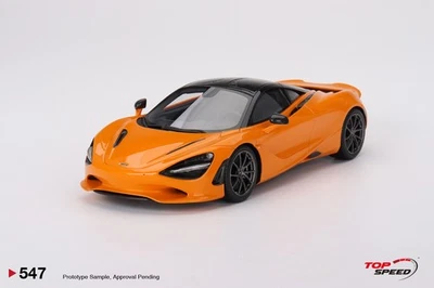 Auto Modello McLaren 750S Arancione Top Speed TS0547 1/18 - Immagine 1 di 4