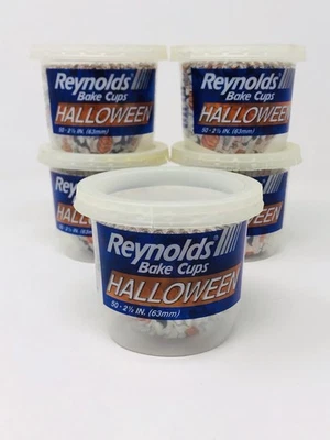 Halloween Reynolds tazas para hornear 250 fantasmas calabazas tazas para cupcakes de colección Foto 1 de 4