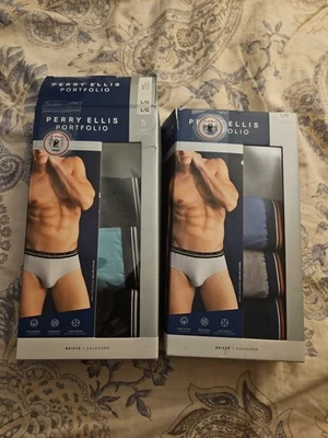 Calzoncillos portafolio Perry Ellis para hombre 2 cajas 3 cada talla grande Foto 1 de 2