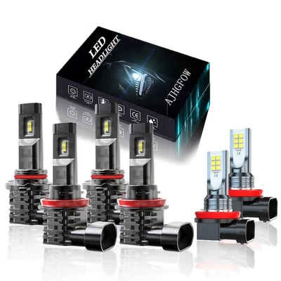 For Nissan Quest SL SV Van 4-Door 3.5L 2011-2017 LED Headlight + Fog Light Bulb — 第 1/4 张图片