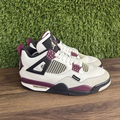 Jordan 4 Retro x Paris Talla 8 Saint-Germain Burdeos 2020 (CZ5624-100) Foto 1 de 4