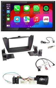 JVC Bluetooth 2DIN Lenkrad DAB USB Autoradio für Hyundai ix35 2010-2013 ohne Sou - Bild 1 von 12