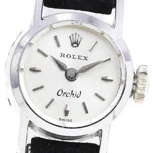 ROLEX Orchid K18WG cal.1401 Silver Dial Hand Winding Ladies Watch_785577 - Picture 1 of 9