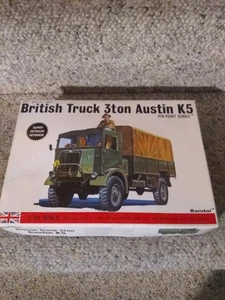 Bandai #8361 WWII British Truck 3ton Austin K5 1/48 Plastic Model NEW OLD STOCK - Picture 1 of 10
