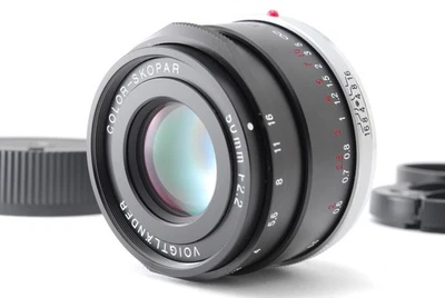 【TOP MINT】 Voigtlander COLOR-SKOPAR 50mm f/2.2 Black VM Leica M-mount (555-k316 - Image 1 of 4