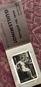 REAL PHOTO SMALL 4.75 X 3.25" BOOKLET OF 8 IMAGES OF FRENCH NUDES CIRCA 1920s - Picture 1 of 5