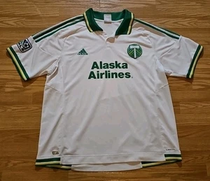 Adidas Portland Timbers Fußball Trikot Herren 2XL weiß 2011 bestickt MLS - Bild 1 von 8