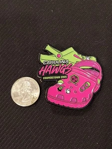 Cooperstown Baseball Trading Pin 2025 Crocs Carolina Hawgs - Picture 1 of 2