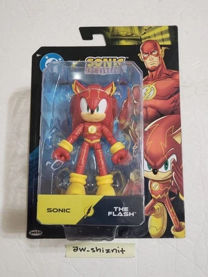 2025 DC x Sonic The Hedgehog SONIC as THE FLASH 5" Action Figure Jakks Pacific - Image 1 of 3
