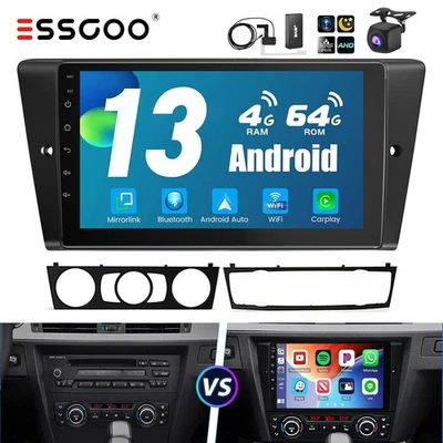 Für BMW 3er E90 E91 E92 E93 Android 13 4+64G Autoradio DAB+ CarPlay GPS + Kamera - Bild 1 von 4