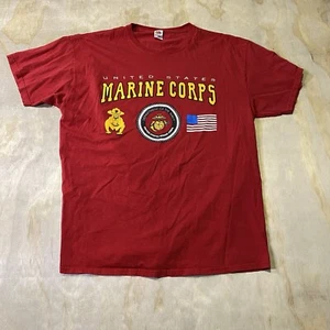 United States Marine Corps T Shirt Size Large 90’s USA Military Red Xl - Picture 1 of 9