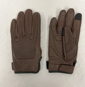 Roland Sands Designs RSD Loma Motorcycle Leather Gloves Women's Medium Brown New - Picture 1 of 6