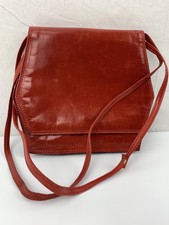 Neiman Marcus Red Leather Purse Made in Italy Hand Bag