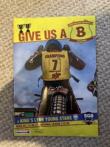 BIRMINGHAM BRUMMIES v KINGS LYNN YOUNG STARS      2017 SPEEDWAY PROGRAMME - Picture 1 of 1