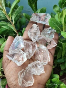 Clear Quartz Raw Stones - Amplify Energy and Intention - 5pcs Lot - Picture 1 of 13