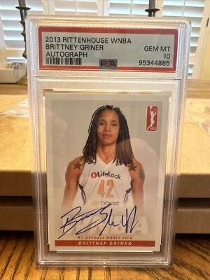 2013 Rittenhouse WNBA Brittney Griner Rookie Autograph RC Auto PSA 10 - Image 1 of 2