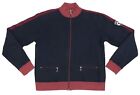 VTG 90s Polo Sport Ralph Lauren Ski Jacket Sweater Track Stripe Patch Zip Mens M