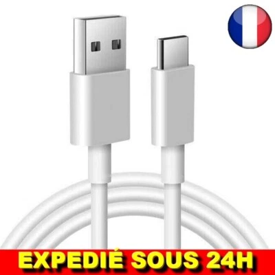 ✅ Câble Charge USB Type C Chargeur Téléphone Portable pour Samsung Xiaomi Huawei