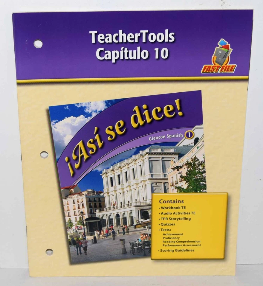 Asi se dice Teacher Tools Capitulo 10 - Image 1 of 1