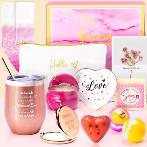 Birthday Gifts for Women-Relaxing Spa Gift Basket Box for Her Mom Sister Best Fr - Picture 1 of 8