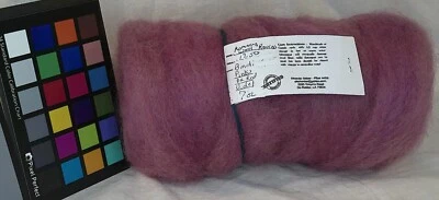 Romney wool roving variegated pinks and reds spinning felting fiber arts weaving - Image 1 of 3
