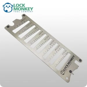 12-in-1 Residential/Commercial Key Gauge MK380 LOCK MONKEY - Picture 1 of 1