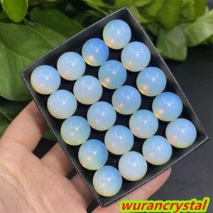 20 Stck. Großhandel Opalit Kugel Quarz Kristall Kugel Heilung Schädel Punkt Geschenk 16 mm - Bild 1 von 7