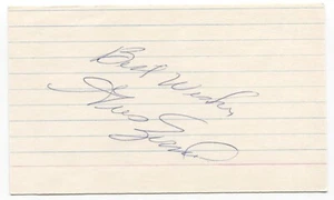 Gus Zernial Signed 3x5 Index Card Baseball Autographed Signature All-Star - Picture 1 of 2