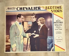 A Bedtime Story 1933 Lobby Card Maurice Chevalier Helen Twelvetrees Very Fine-