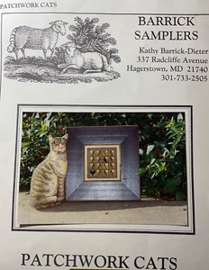 "PATCHWORK CATS" Kreuzstich KIT Sampler von Barrick Sampler (18ct Aida/DMC) - Bild 1 von 4