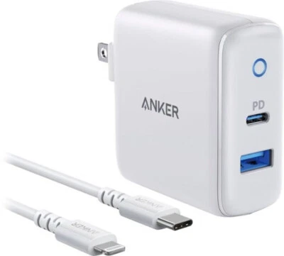 🔥 Anker PowerPort PD 2 Bundle – Fast Charger & 3ft USB-C to Light Cable 🔥 - Image 1 of 2