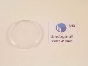 Repuesto de reloj SWATCH cristal plexi vidrio 41,8 mm sin fecha parte C42 - Imagen 1 de 1