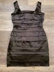 St. John GRIFFITH & GRAY SATIN LAYERED DRESS SZ 4 DEAD STOCK LBD (a - Picture 1 of 7