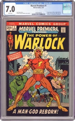 Marvel Premiere #1 CGC 7.0 1972 4384236010 1st app. Warlock - Image 1 of 2