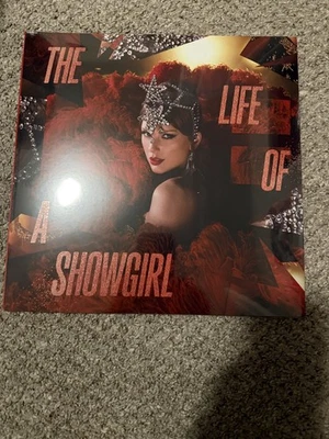 Life of a Showgirl Tiny Bubbles in Champagne Red Lipstick Lace Transparent Vinyl - Imagem 1 de 3