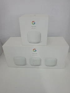 Google Nest WiFi System 3Pack - Router Wi-Fi Mesh AC2200 2a generazione +1 Nuovo - Foto 1 di 6