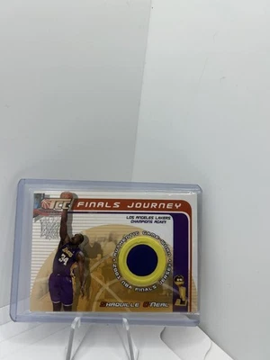 Camiseta deportiva Shaquille O'Neal 2002 Topps TCC Finals Journal 2001 NBA Finals Game Worn Foto 1 de 2