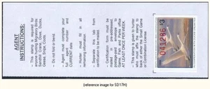 HALFPRICEDUCK South Dakota Duck Stamp 1999 $3.00 s/adh w/tab - Picture 1 of 1