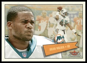 2001 Fleer Tradition #272 Brian Walker Miami Dolphins NM+ - Picture 1 of 2