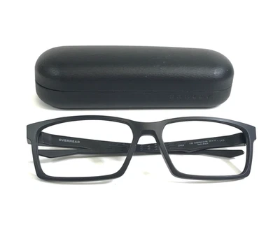 Oakley Eyeglasses Frames Overhead OX8060-0159 Satin Black Rectangle 59-16-138 - Image 1 of 4