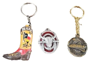 Texas Themed Key Chains Bundle Lot of 3 - Picture 1 of 11