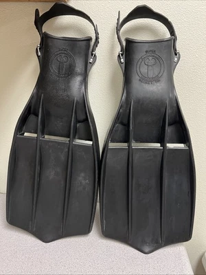 Aqua Lung US Divers Raketenflossen offener Absatz ~ Einheitsgröße hergestellt in den USA  - Bild 1 von 4