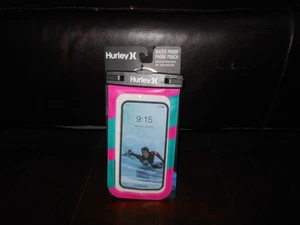 New HURLEY Waterproof Phone Pouch w/ Lanyard - Picture 1 of 2