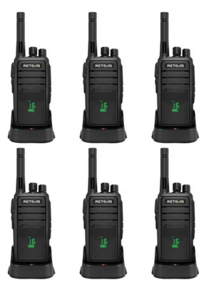 Retevis Two-Way Radio Set RT21 6 Radios and 5 Chargers for Home, Professional - Image 1 of 2