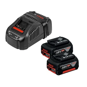 Bosch Akku-Starter-Set GBA 18 Volt / 2x 5,0 Ah + Schnellladegerät GAL 1880 CV Pr - Bild 1 von 2