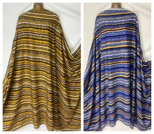NUEVO* Vestido/Tela artesanal estampado a rayas 100 % viscosa suave PowderTouch*P&P GRATIS* - Imagen 1 de 14