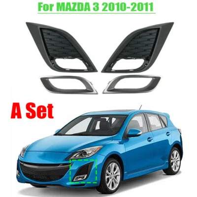 Par de cubiertas antiniebla para parachoques delantero izquierdo y derecho MAZDA 3 2010-2011 Foto 1 de 4